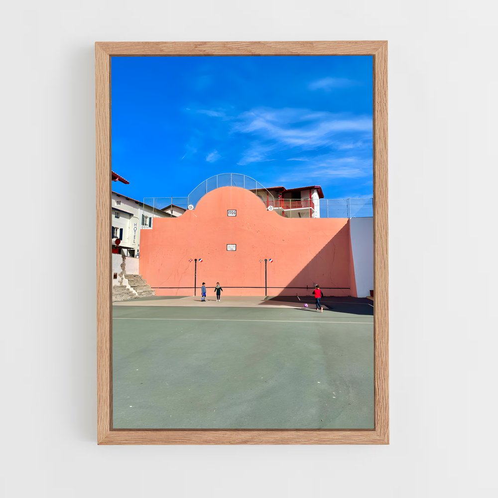 Poster Entre Terre et Ciel – affiche Pelote basque (vue 4)